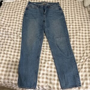American Eagle Outfitters Straight-Leg Blue Jeans